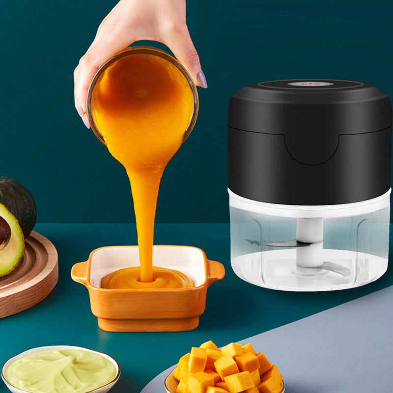 100ml Mini USB Electric Meat Ginger Food Chili Vegetable Crusher Kitchen Cutter
