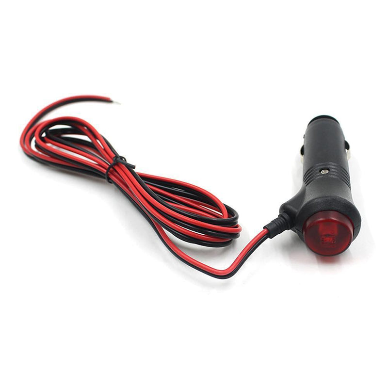 12V 24V Car Motorcycle Cigarette Lighter Socket Male Plug Connector with Switch