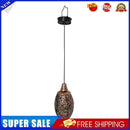 2X Solar Metallic Hollow Projection Lamp Outdoor Hanging Light Garden Decor