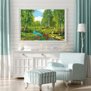 Diamond Painting 5D Full Round Drill Mosaic DIY Forest Scenery Kit Bedroom De