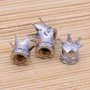 2pcs Bicycle Tire Valve Cap Crown Shape Bike Auto Tyre Wheel Stem Air Valve C
