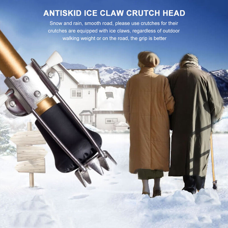 Ice Walking Claw Crampon Sticks Ice Snow Anti Brief Trekking Pole Accessories