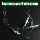 Durable Ball Bearing Luminous Rolling Fishing Swivels Connector Fishing Tackle