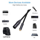 TRS 3.5mm Female to XLR 3 Pin Male Adapter for Cannon Plug Audio Cable Converter