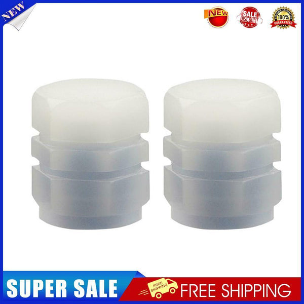 Luminous Stem Cover Tire Valves Caps Universal Valves Nozzles (2pcs Blue)