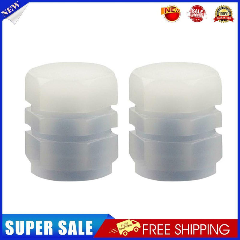 Luminous Stem Cover Tire Valves Caps Universal Valves Nozzles (2pcs Blue)