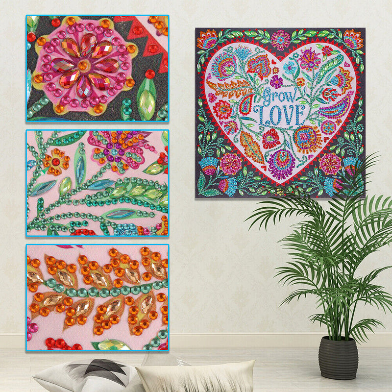 Partial Special Shape Drill Diamond Painting Heart Rhinestone Draw (UP112)