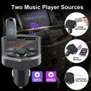 1x Bluetooth 5.0 Handsfree Car Kit FM Transmitter Quick USB Dual 2021 A4Z4