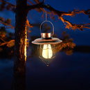Metal Bronze LED Solar Lantern Pendant Waterproof Outdoor Decor Light (03) Newly