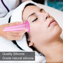 4pcs Vacuum Cupping Can Massage Cupping Apparatus Set Health Care (Pink) Newly