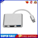 TYPE-C 3-in-1 Adapter USB 3.1 10Gbps HDMI-Compatible USB-C Hub for Laptop
