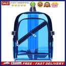 Women/Men PVC Clear Waterproof Backpacks Teen Hologram Schoolbags/Blue