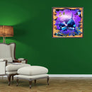 #A 5D DIY Diamond Drawing Underwater Animal Full Round Drill Crafts Mosaic