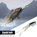 15.5cm 15g Bionic Squid Sea Fishing Lures Artificial Wobbler Bait (Blue) Newly