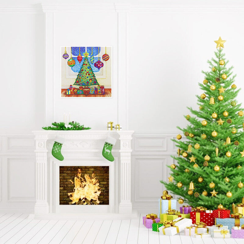 5D DIY Special Shaped Diamond Painting Christmas Tree Embroidery Craft Kits