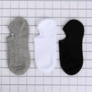 3Pairs Short Massage Business Invisible Ankle Cotton Sock Men's Socks Boat Sox