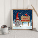 5D Kit Rhinestone Pictures DIY Gnome Full Round Drill Diamond Painting for Ho