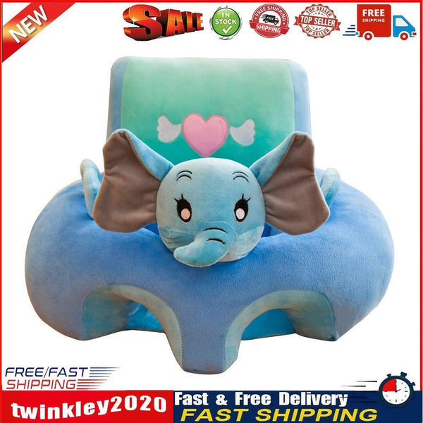 Creative Cartoon Baby Sofa Cover Learn to Sit Seat Feeding Chair Case (D) Newly