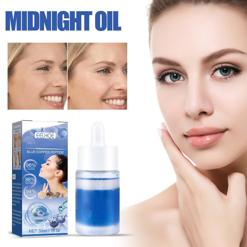 Blue Copper Peptide Capsule Essence Facial Serum Repair Moisture Skin Care\