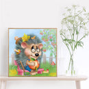 Diamond Painting Kit Hedgehog Full Round Rhinestone Wall Picture