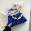 Fashion Pleated Quilted Purses Women Handbags Chain Shoulder Crossbody Handbag