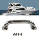 Marine Round Polished Adjustable 8" Grab Handle Stainless Steel Boat Handrail
