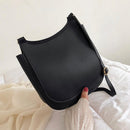 Casual Solid Color Large Crossbody Handbags PU Leather Women Flap Shoulder Bags