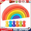 1 Set Rainbow Arch Building Block Toys Puzzle Stacking Brick for Children