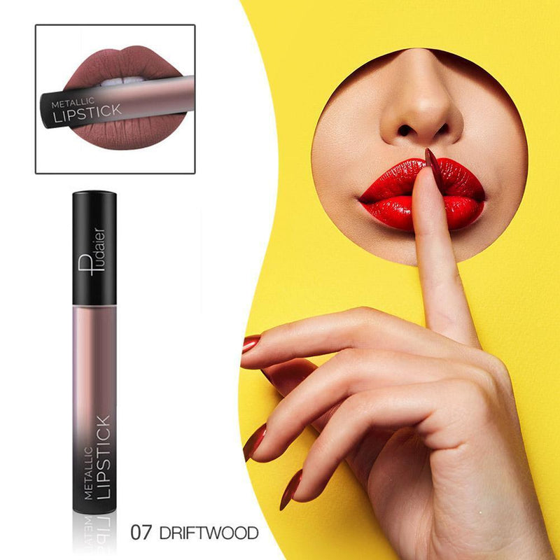 Matte Liquid Lip Gloss Waterproof Non-Stick Cup Tube Lipstick (07 Driftwood
