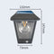 Retro Solar Light Outdoor Motion Sensor Street Garden Wall Lamp (Square) Newly