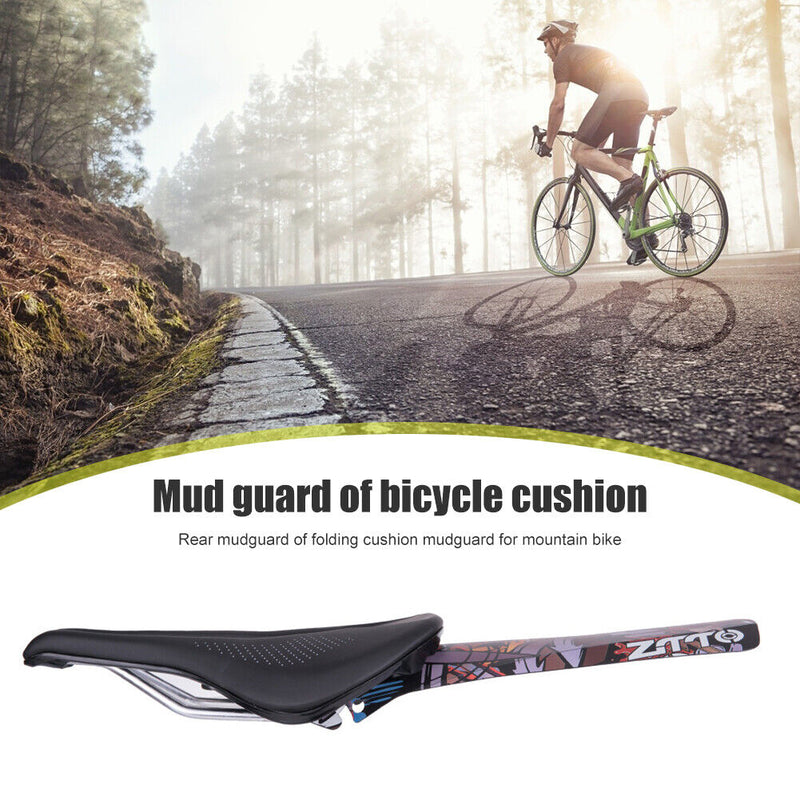 Bicycle Seat Fender Saddle Mud Guard Removable Rear Cushion Mountain Bike F