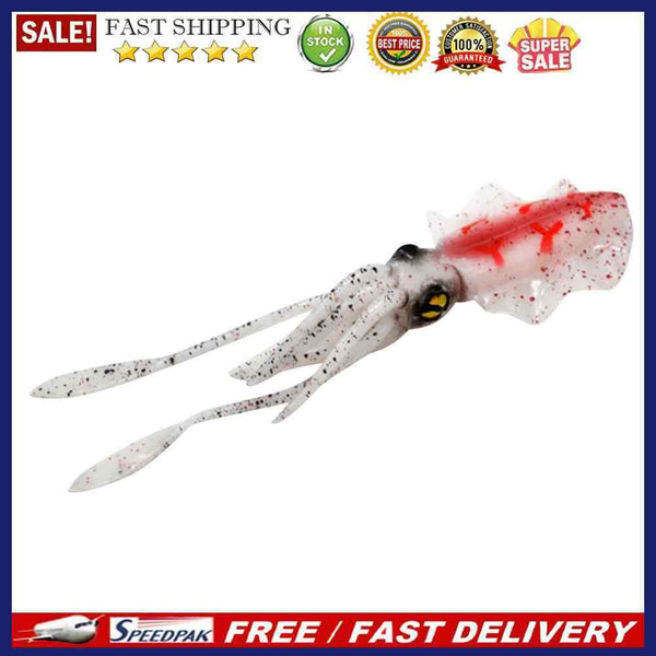 15.5cm 15g Simulation Squid Fishing Lures Crankbait Artificial Wobbler Soft B