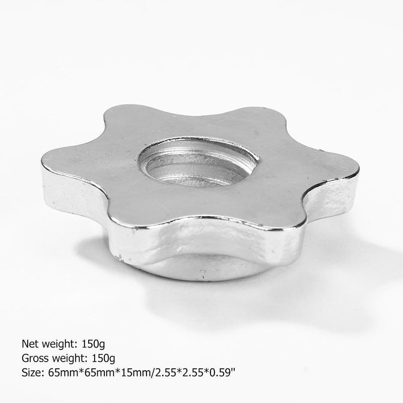 Lifting Standard Hex Nut Barbell Bar Solid Steel Spin-lock Dumbell Clamps Newly