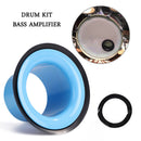 Drum Bass Bottom Microphone Amplifier Voice Loudspeaker Percussion (Blue) Newly