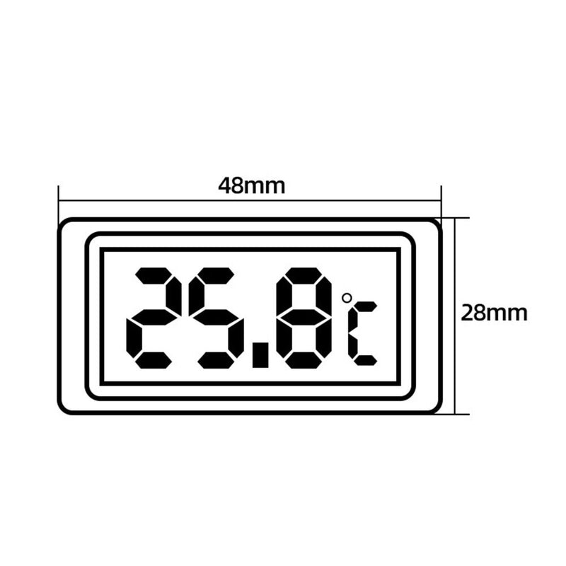 Aquarium LCD Digital Thermometer High Precision Temperature Meter (White)
