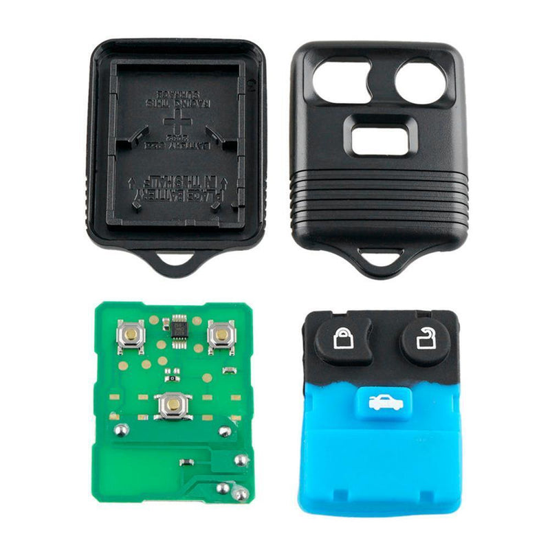 433MHz 3 Button Remote Key Fob Case with Chip for TRANSIT MK6 2000-2006 TRANSIT