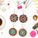 DIY Diamond Painting Mandala Patterns Stud Earrings for Women (RZ008) Newly