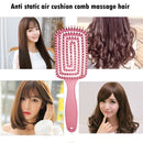 Massager Comb Wide Teeth Anti-static Salon Styling Smooth Hair Combs(Pink)