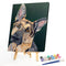 DIY Oil Paint by Numbers Dog Animal Hand Painted Acrylic Drawing Home Decor Kit