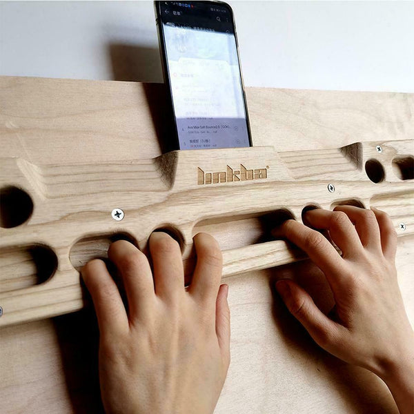 Fingerboard Climbing Strength Rock Men Wooden Climbing Outdoor Hangboard P5B0