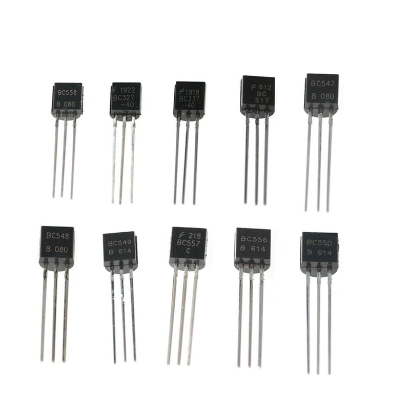 200pcs 10 Values Transistor Assortment BC327-BC558 Diode Assort Kit with Bo