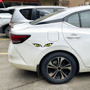 #A Universal Eyes Rearview Mirror Stickers DIY Self-adhesive Car Styling Decals