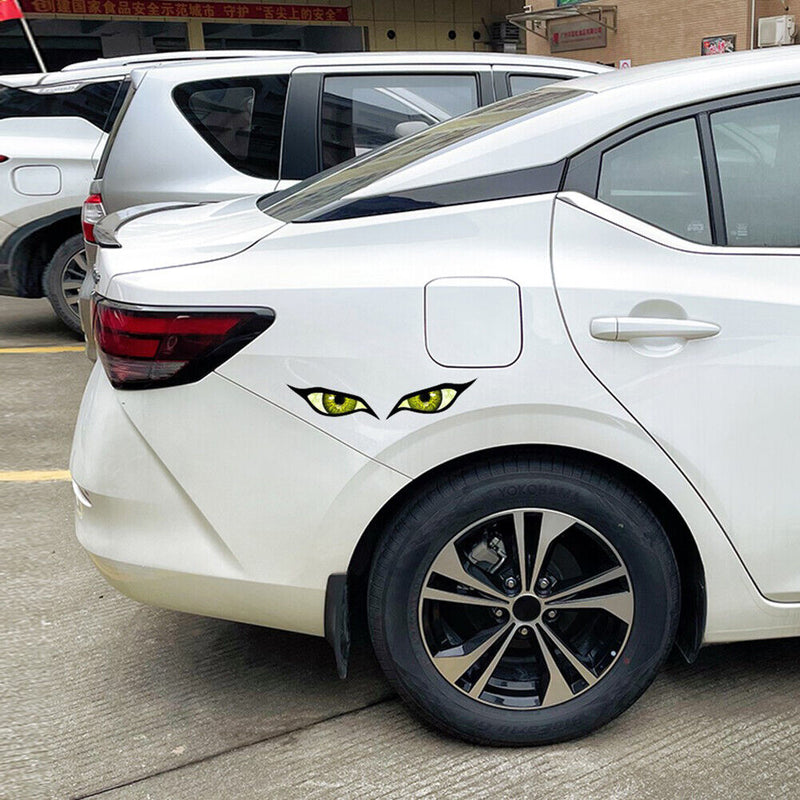 #A Universal Eyes Rearview Mirror Stickers DIY Self-adhesive Car Styling Decals