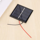 Solar Panel 0.45W 2V with 10cm Wires Solar Cell for DIY Battery Phone Charg