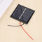Solar Panel 0.45W 2V with 10cm Wires Solar Cell for DIY Battery Phone Charg