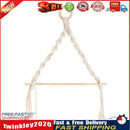 Nordic Woven Wall Hanging Rope Paper Roll Holder Towel Rack Decor (Beige) Newly