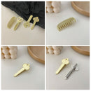Women Cute Geometric Key Scissors Alloy Hair Clip Wrench Headwear Metal Hairpin