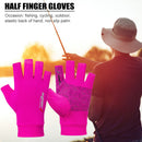 Summer Half Finger Gloves Breathable Anti-Slip Outdoor Sport Mitten (Pink) Newly