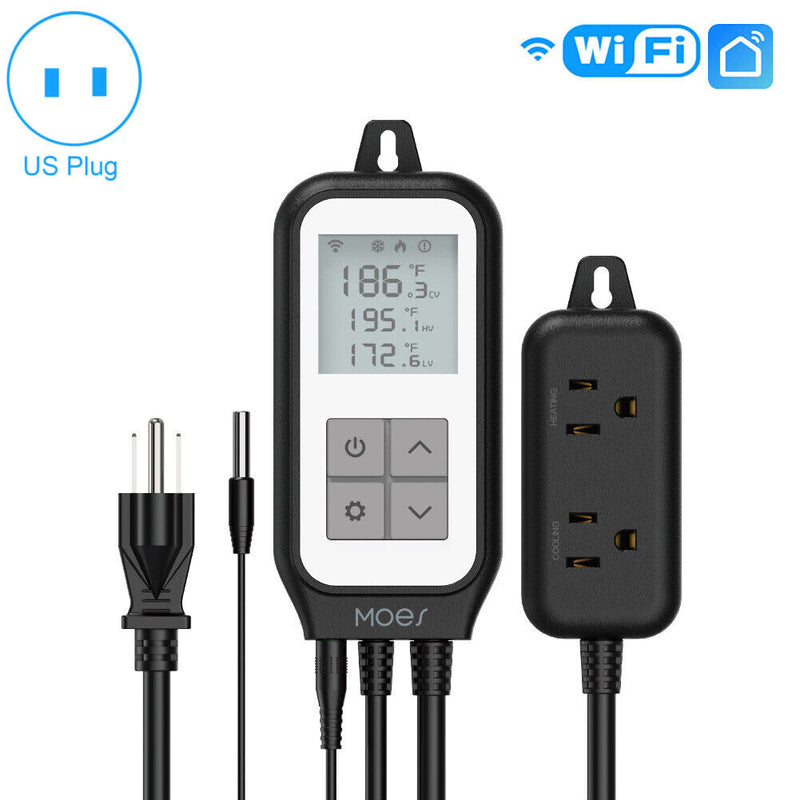 Tuya WiFi Smart Digital Thermostat Socket Temperature Regulator Outlet (US)