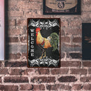 Rooster Retro Metal Plate Tin Sign Plaque Poster for Bar Club Cafe Decor